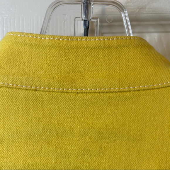 LAUREN JEANS COMPANY BRIGHT YELLOW JEAN JACKET - Picture 9 of 12